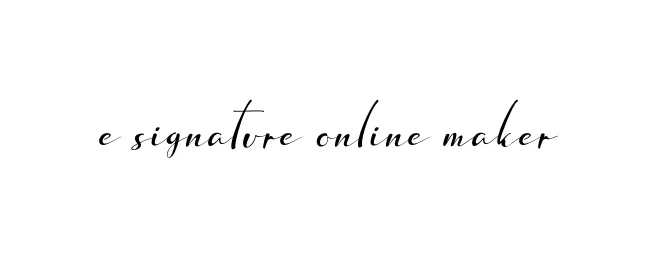 Handwritten Signature for E-signature-online-maker - Style 132 Online