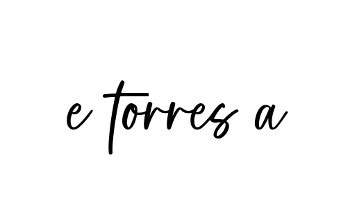 Handwritten Signature for E-torres-a - Style 142 Online