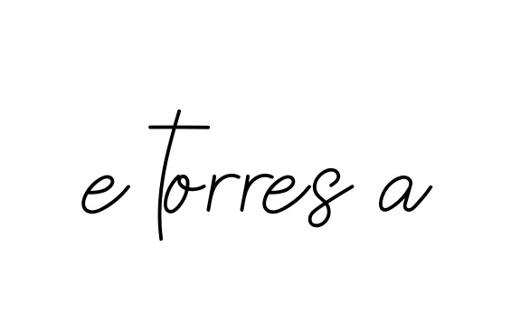 Handwritten Signature for E-torres-a - Style 145 Online