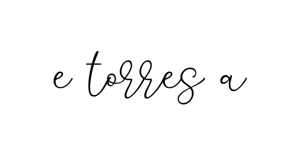 Handwritten Signature for E-torres-a - Style 147 Online