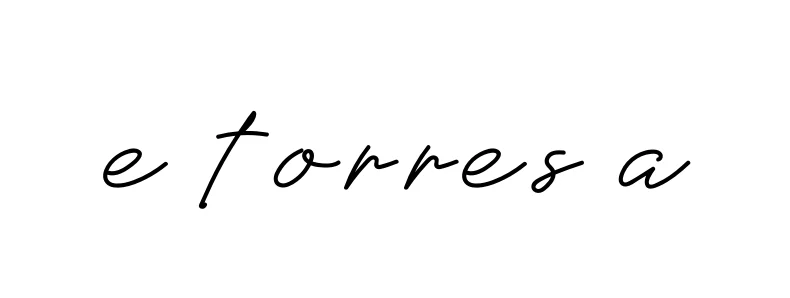 Handwritten Signature for E-torres-a - Style 152 Online