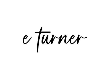 Handwritten Signature for E-turner - Style 142 Online