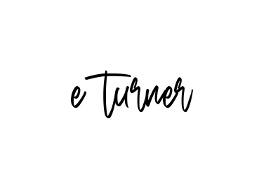 Handwritten Signature for E-turner - Style 143 Online