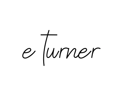 Handwritten Signature for E-turner - Style 145 Online