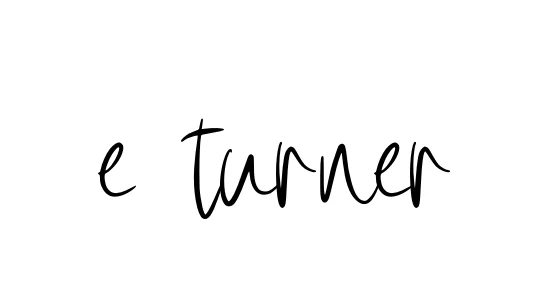 Handwritten Signature for E-turner - Style 146 Online