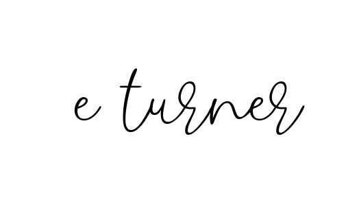 Handwritten Signature for E-turner - Style 147 Online
