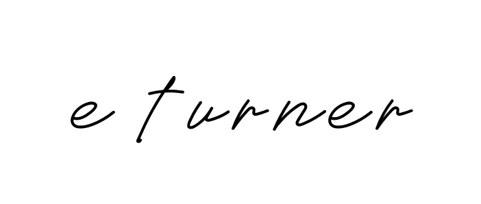 Handwritten Signature for E-turner - Style 152 Online