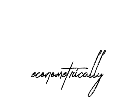 Handwritten Signature for Econometrically - Style 133 Online