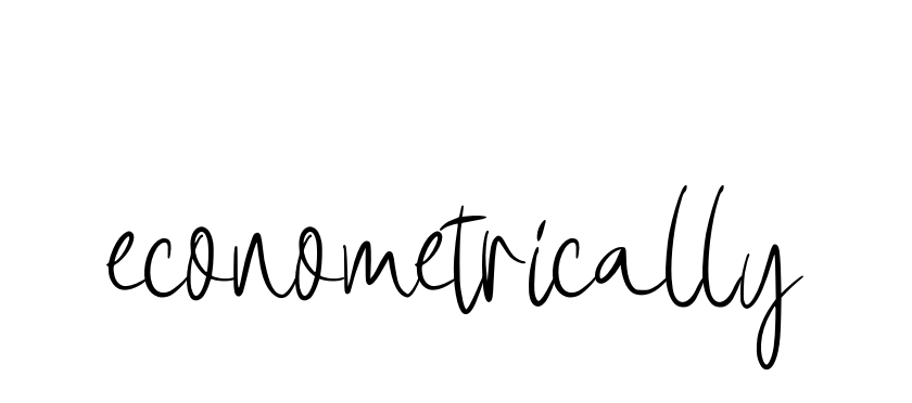 Handwritten Signature for Econometrically - Style 146 Online