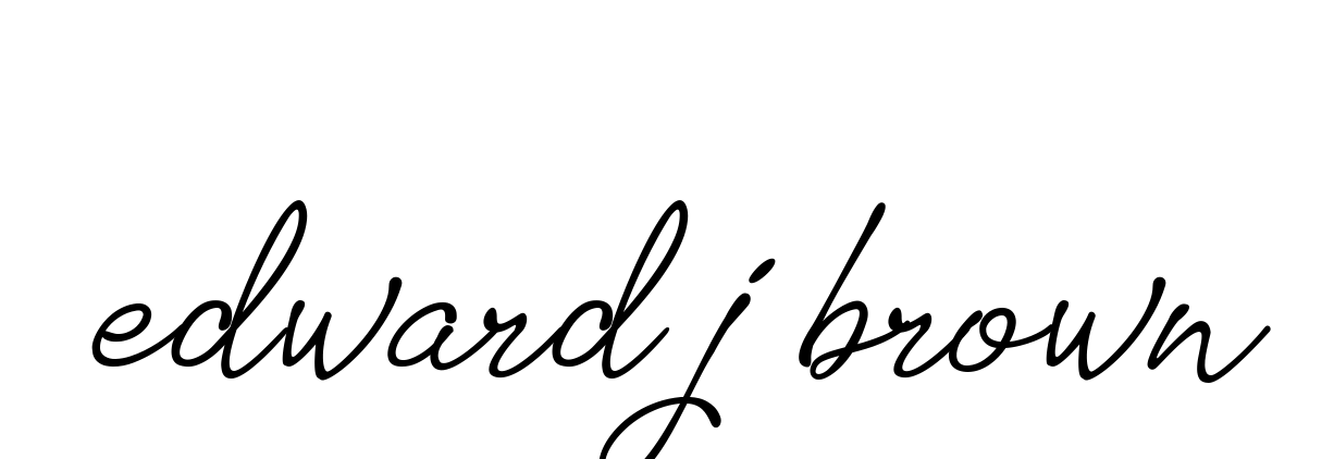 Handwritten Signature for Edward-j-brown - Style 151 Online