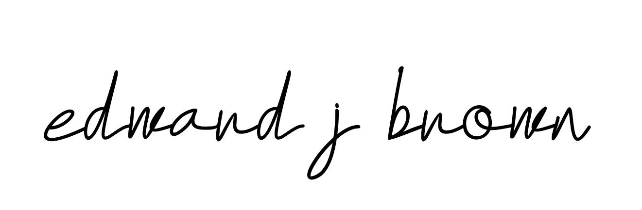 Handwritten Signature for Edward-j-brown - Style 155 Online
