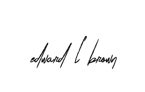 Handwritten Signature for Edward-l-brown - Style 133 Online