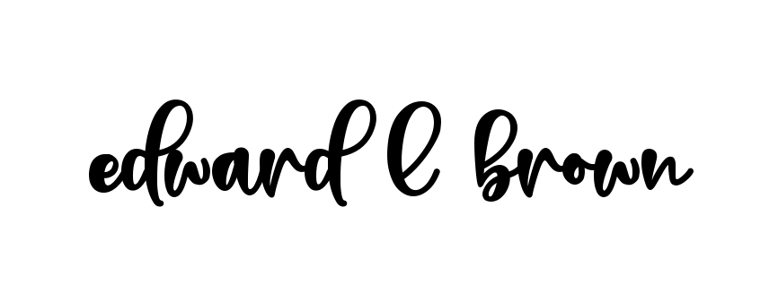 Handwritten Signature for Edward-l-brown - Style 136 Online