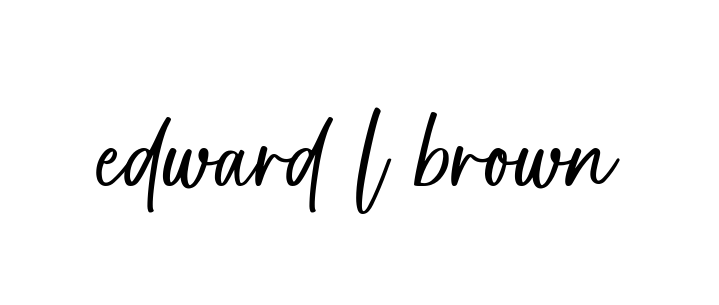 Handwritten Signature for Edward-l-brown - Style 142 Online