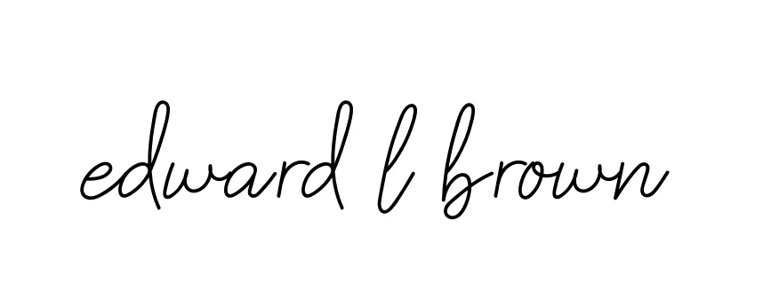 Handwritten Signature for Edward-l-brown - Style 145 Online
