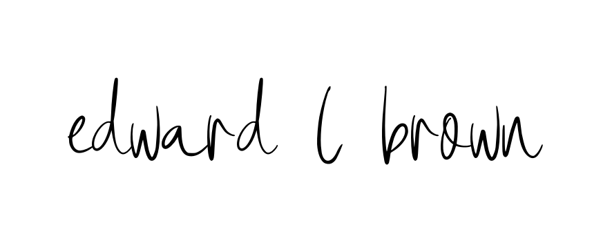 Handwritten Signature for Edward-l-brown - Style 146 Online
