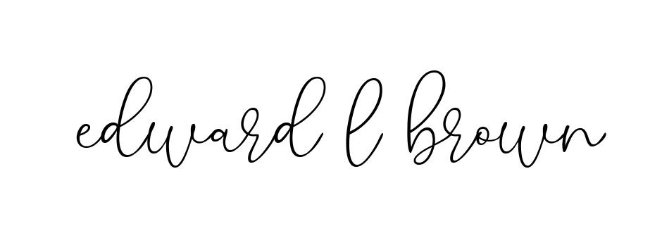 Handwritten Signature for Edward-l-brown - Style 147 Online