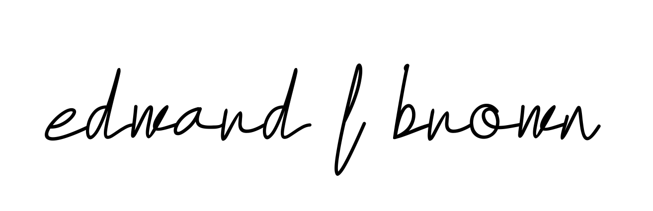Handwritten Signature for Edward-l-brown - Style 155 Online