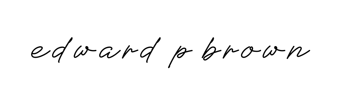 Handwritten Signature for Edward-p-brown - Style 152 Online