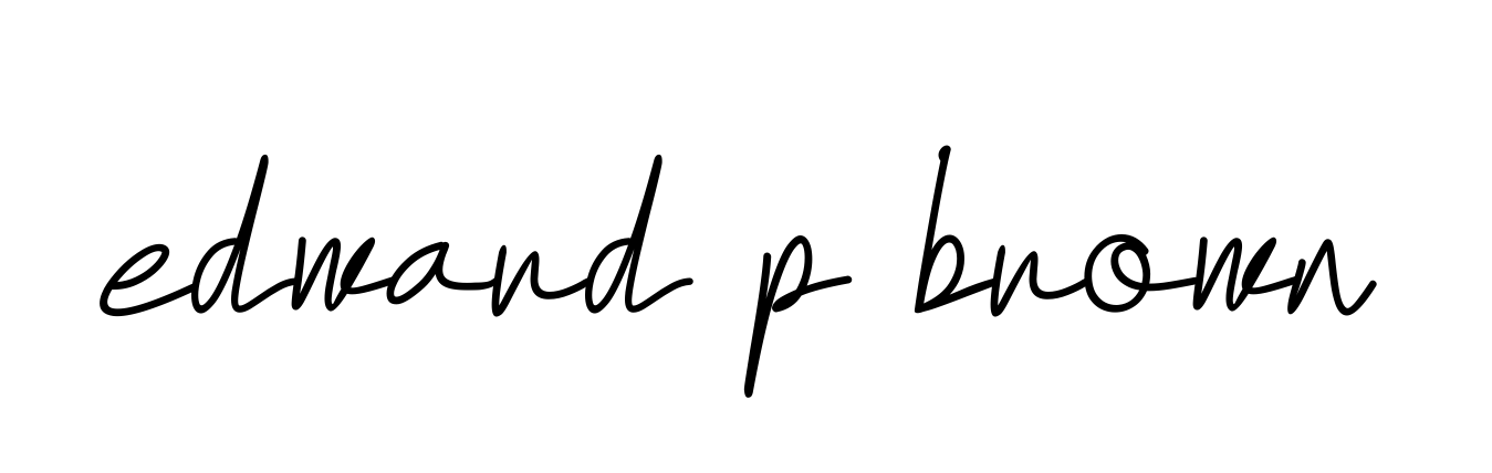 Handwritten Signature for Edward-p-brown - Style 155 Online