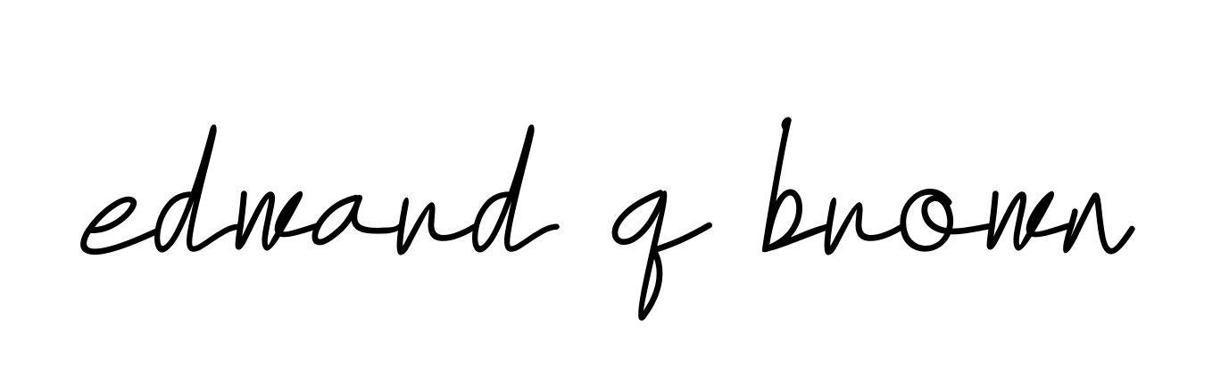 Handwritten Signature for Edward-q-brown - Style 155 Online