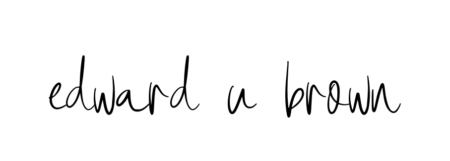 Handwritten Signature for Edward-u-brown - Style 146 Online