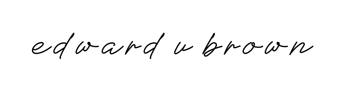 Handwritten Signature for Edward-u-brown - Style 152 Online