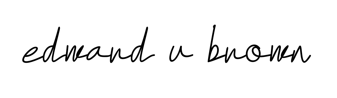 Handwritten Signature for Edward-u-brown - Style 155 Online