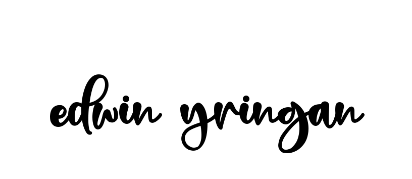 Handwritten Signature for Edwin-yringan - Style 136 Online