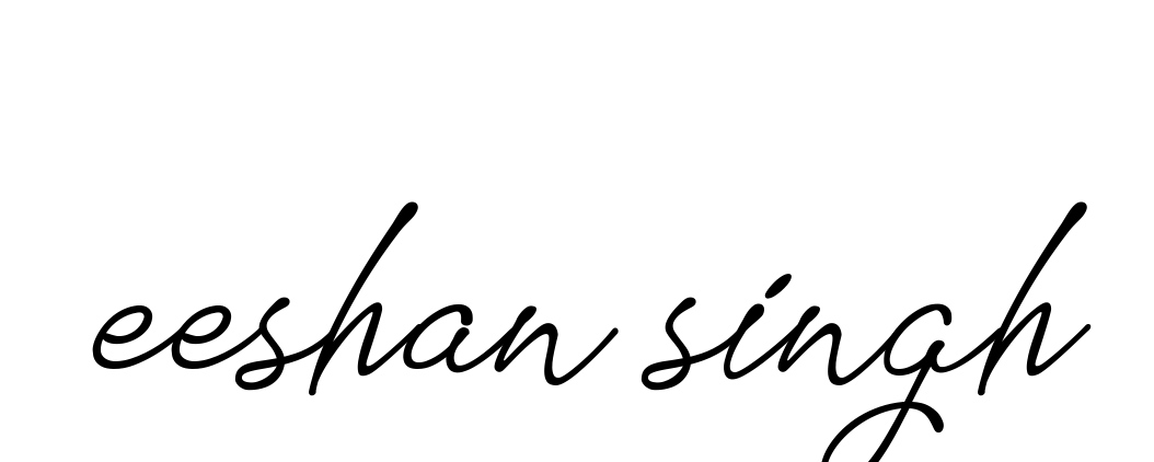 Handwritten Signature for Eeshan-singh - Style 151 Online