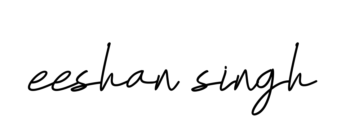 Handwritten Signature for Eeshan-singh - Style 155 Online