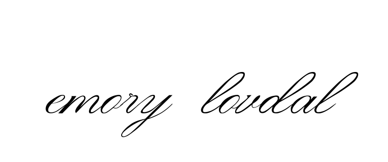 Emory-lovdal signature