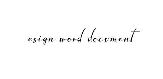 Handwritten Signature for Esign-word-document - Style 132 Online