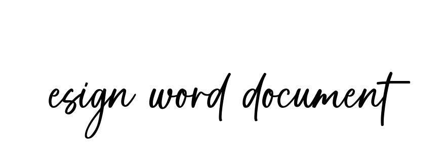 Handwritten Signature for Esign-word-document - Style 142 Online