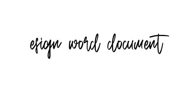 Handwritten Signature for Esign-word-document - Style 143 Online