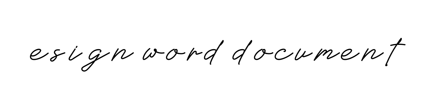 Handwritten Signature for Esign-word-document - Style 152 Online