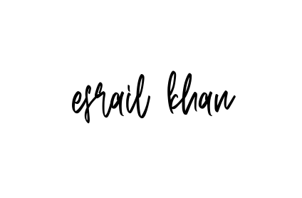 Handwritten Signature for Esrail-khan - Style 143 Online