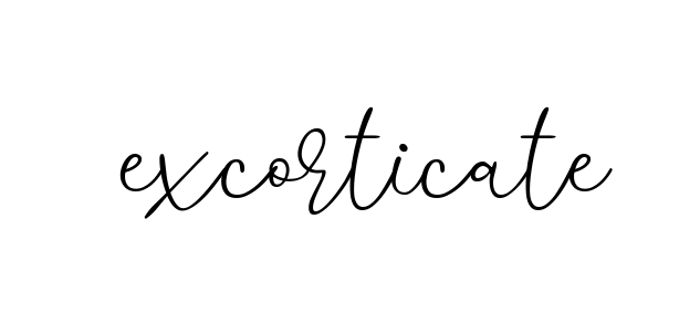 Handwritten Signature for Excorticate - Style 147 Online