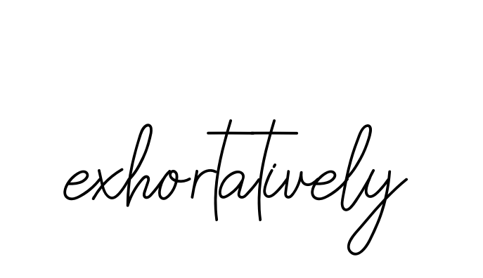 Handwritten Signature for Exhortatively - Style 145 Online