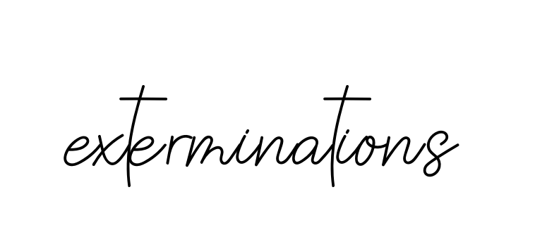 Handwritten Signature for Exterminations - Style 145 Online