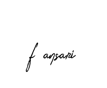 Handwritten Signature for F-ansari - Style 133 Online
