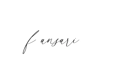 Handwritten Signature for F-ansari - Style 134 Online
