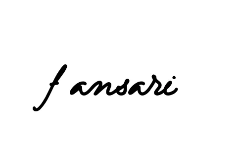 Handwritten Signature for F-ansari - Style 137 Online