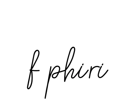 Handwritten Signature for F-phiri - Style 145 Online
