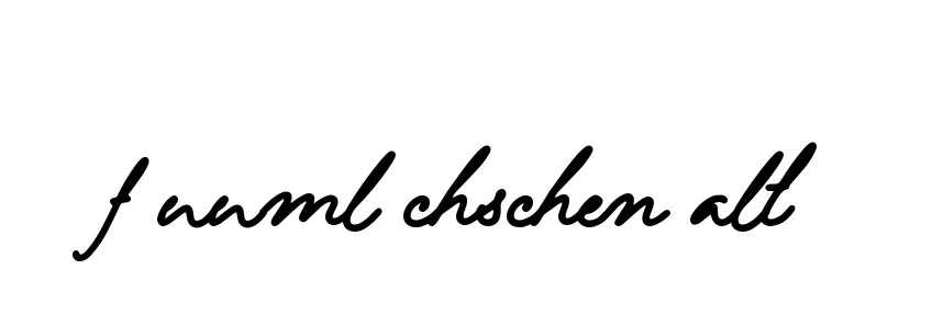 Handwritten Signature for F-uuml-chschen-alt - Style 137 Online