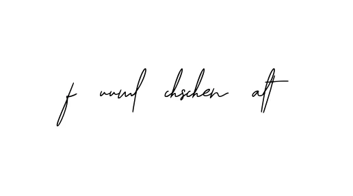 Handwritten Signature for F-uuml-chschen-alt - Style 139 Online