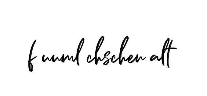 Handwritten Signature for F-uuml-chschen-alt - Style 141 Online