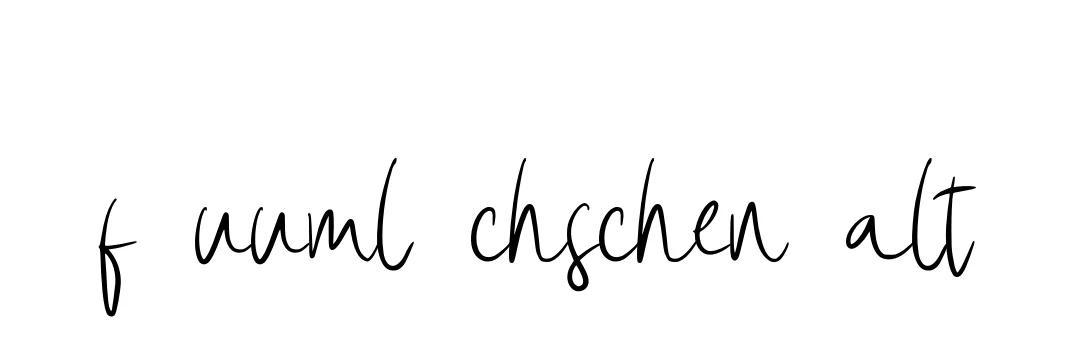 Handwritten Signature for F-uuml-chschen-alt - Style 146 Online