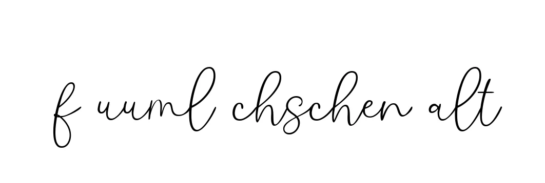 Handwritten Signature for F-uuml-chschen-alt - Style 147 Online