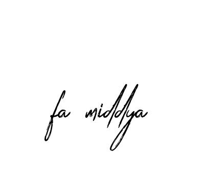 Handwritten Signature for Fa-middya - Style 133 Online